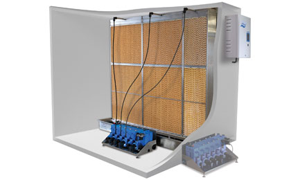 Evaporative humidifier and cooler Evaporative humidifier and cooler